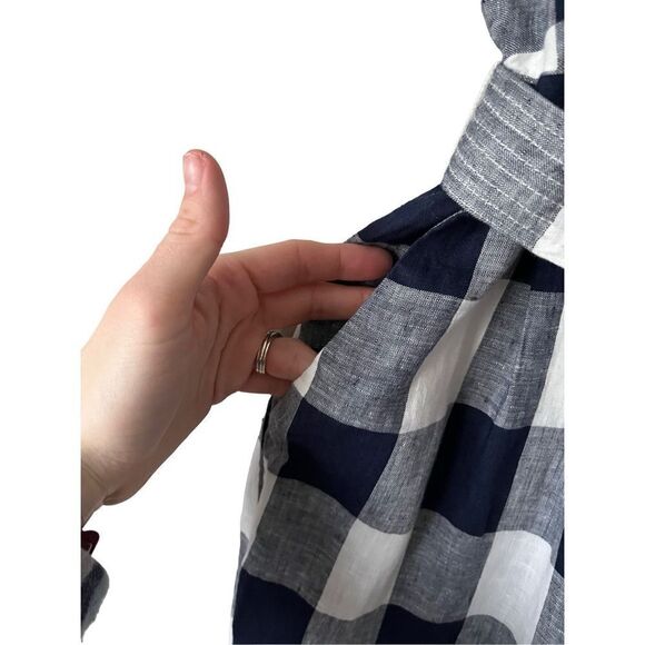 J. Crew Navy and White Checkered Jumpsuit - Picture 14 of 15